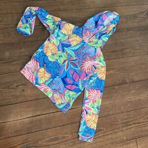 Girls why yEX gear hoodie, lightweight, tropical bright